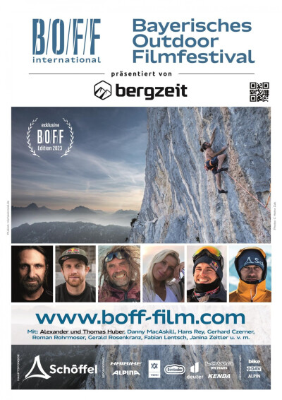 Filmplakat B/O/F/F Bayerisches Outdoor Filmfestival 2023/2024